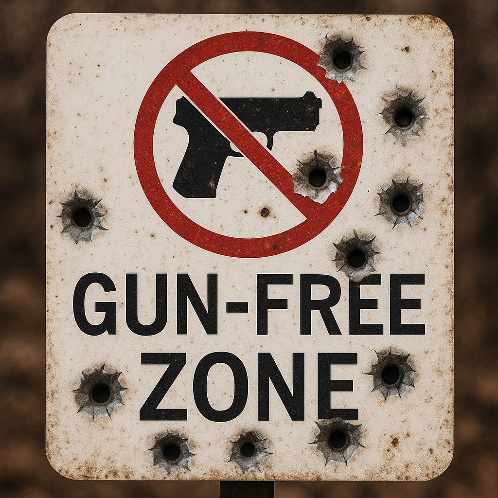 Gun-Free Zones: Because “No Guns Allowed” Signs Are Totally Bulletproof